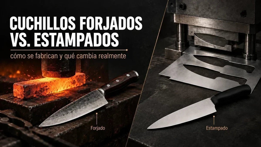 Cuchillos forjados vs. estampados: cómo se fabrican y qué cambia - Cuchillo.mx