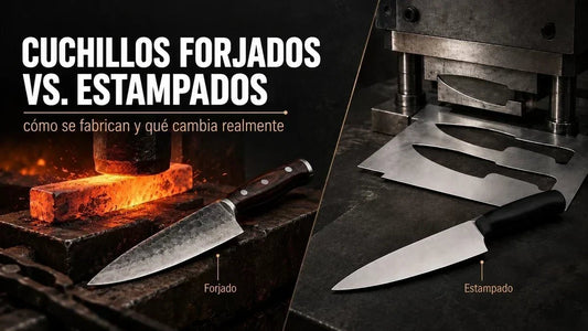 Cuchillos forjados vs. estampados: cómo se fabrican y qué cambia - Cuchillo.mx