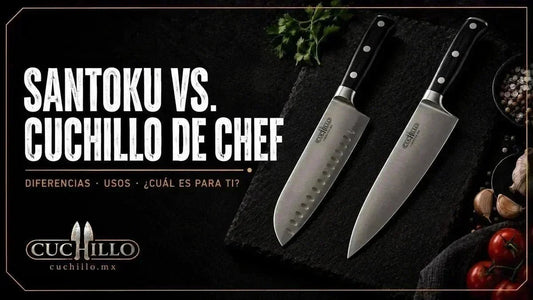 Santoku vs cuchillo de chef: diferencias, usos y cuál elegir - Cuchillo.mx